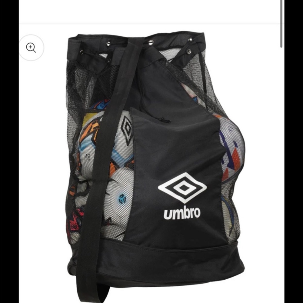 Umbro Black Duffel Bag with Durable Design